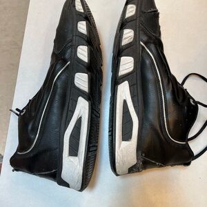 Reebok Black and White Athletic Shoes with Sporty Design